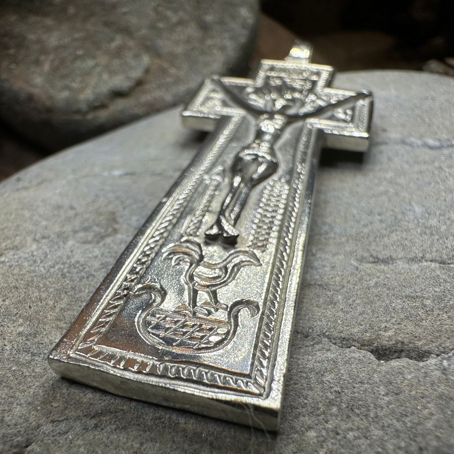 Artisan Irish Penal Crucifix Cross Necklace