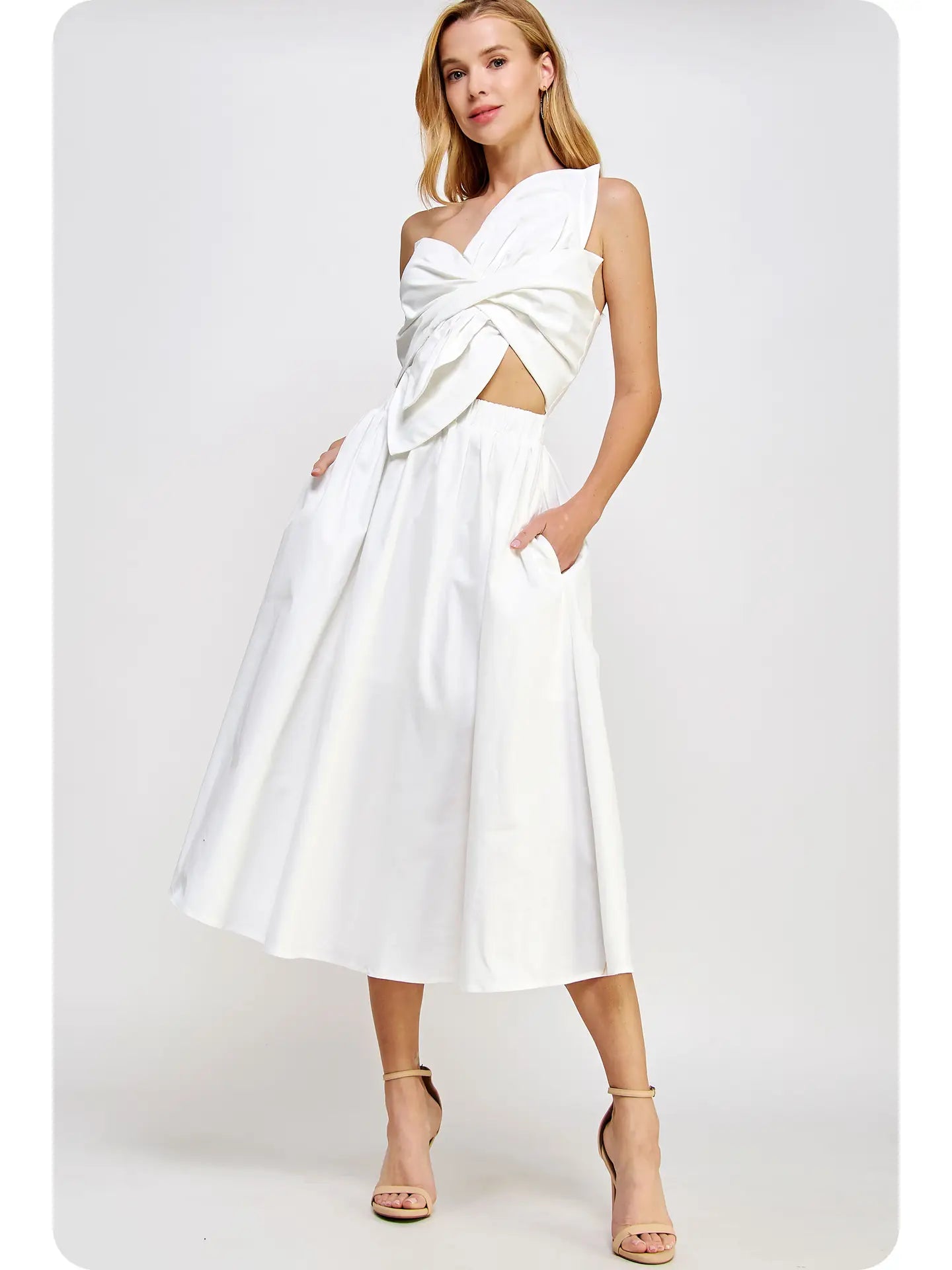 Knotted Bow Dress in color options