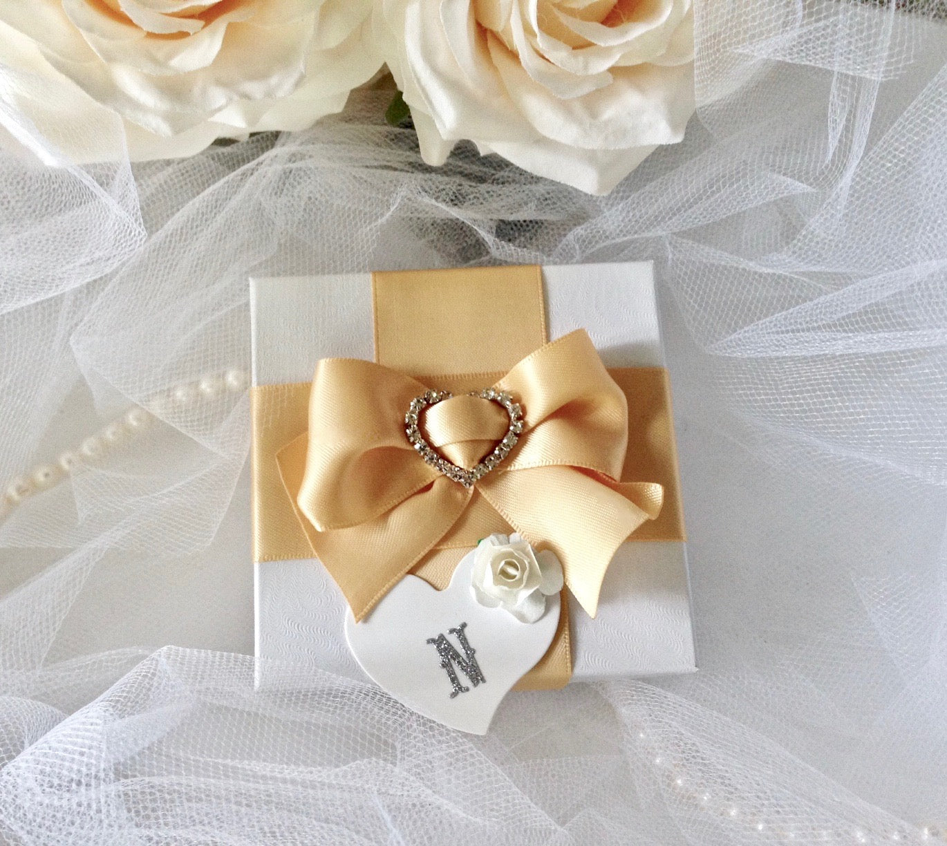 Vivian - Delicate Heart Bangle Bracelet - Available in Silver and Rose Gold