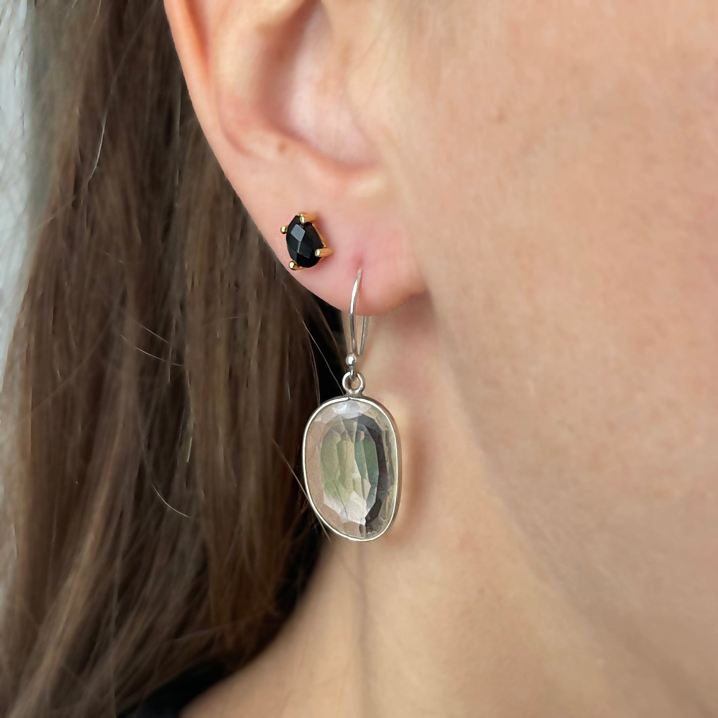 Clear Quartz Danglers