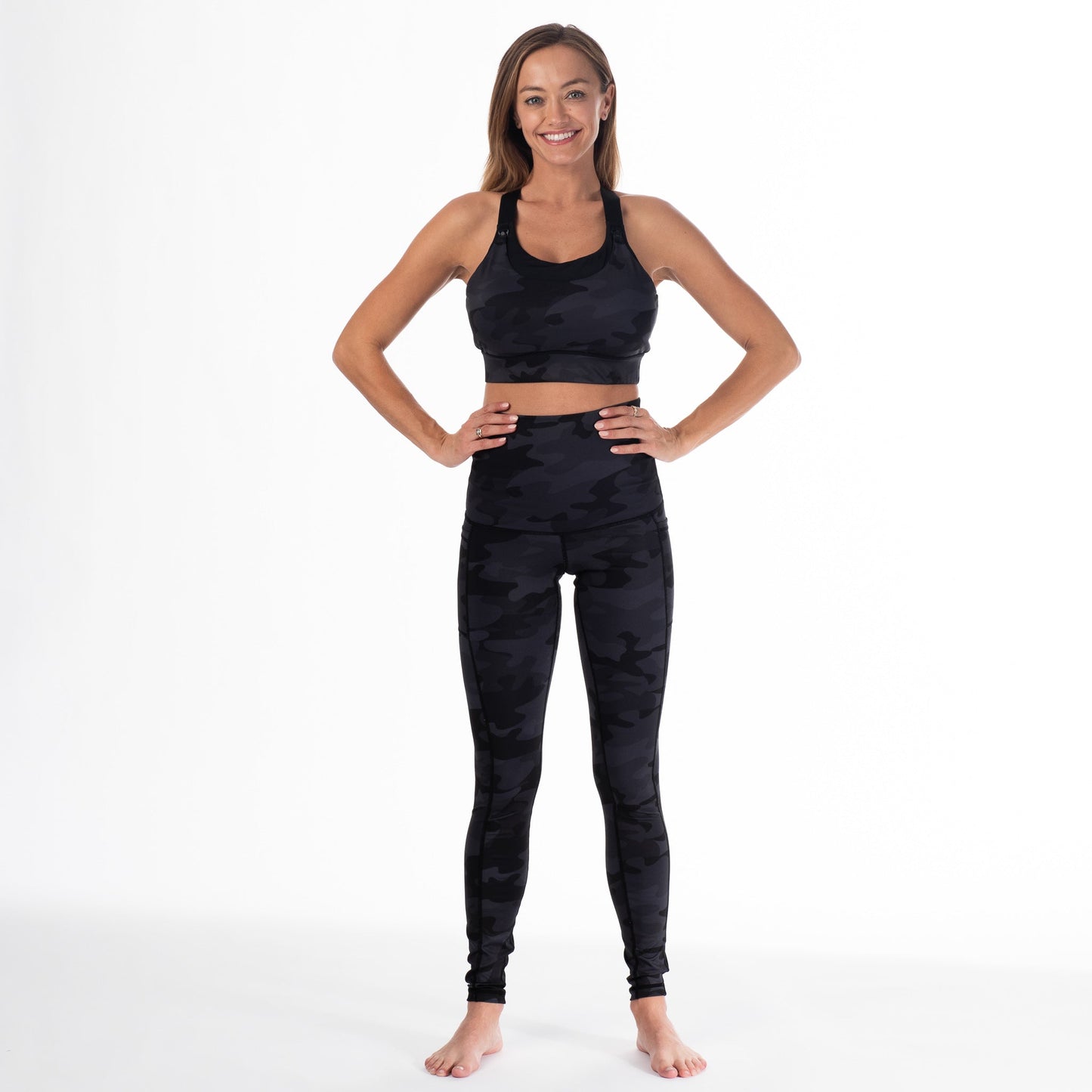 Venice High Impact Full Coverage Nursing Sports Bra (Peach Blossom)