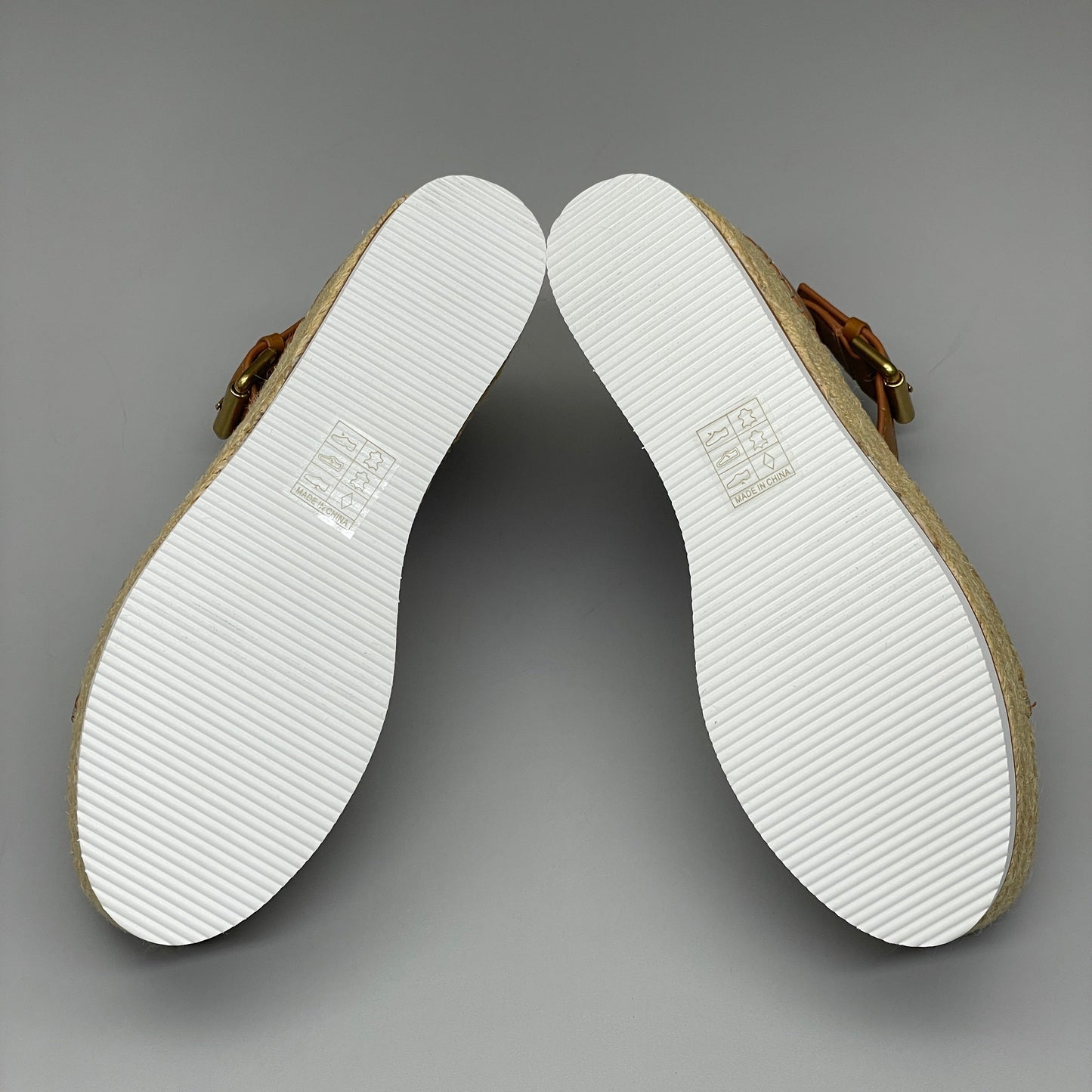 SEE BY CHLOÉ Glyn Calf Espadrille Platform Sandals Tan Women's Sz 9 EU 39 SB32201A (New)