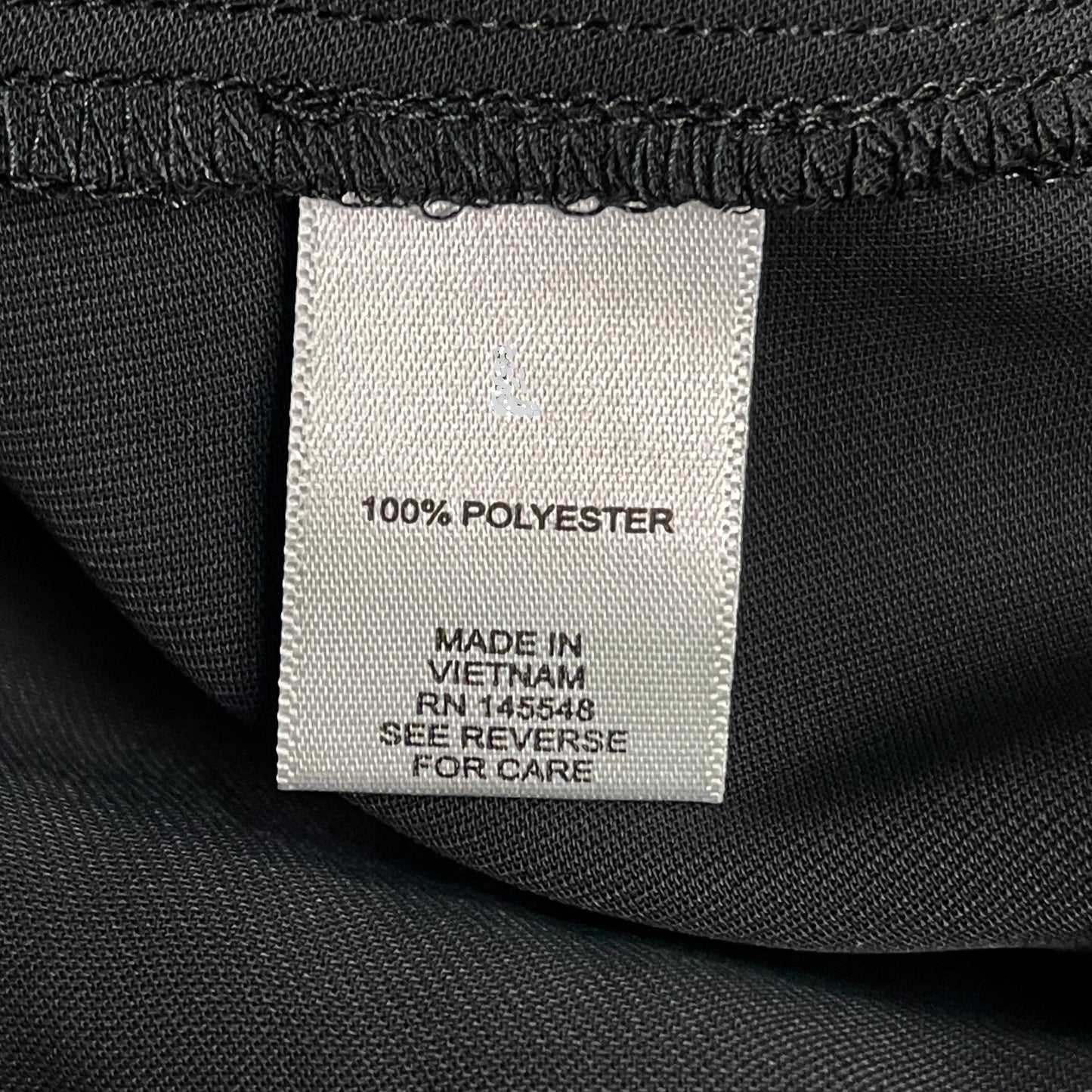 MARTHA STEWART Woven Front Button Blouse Top Tie Neck Women's Sz M Black (New)