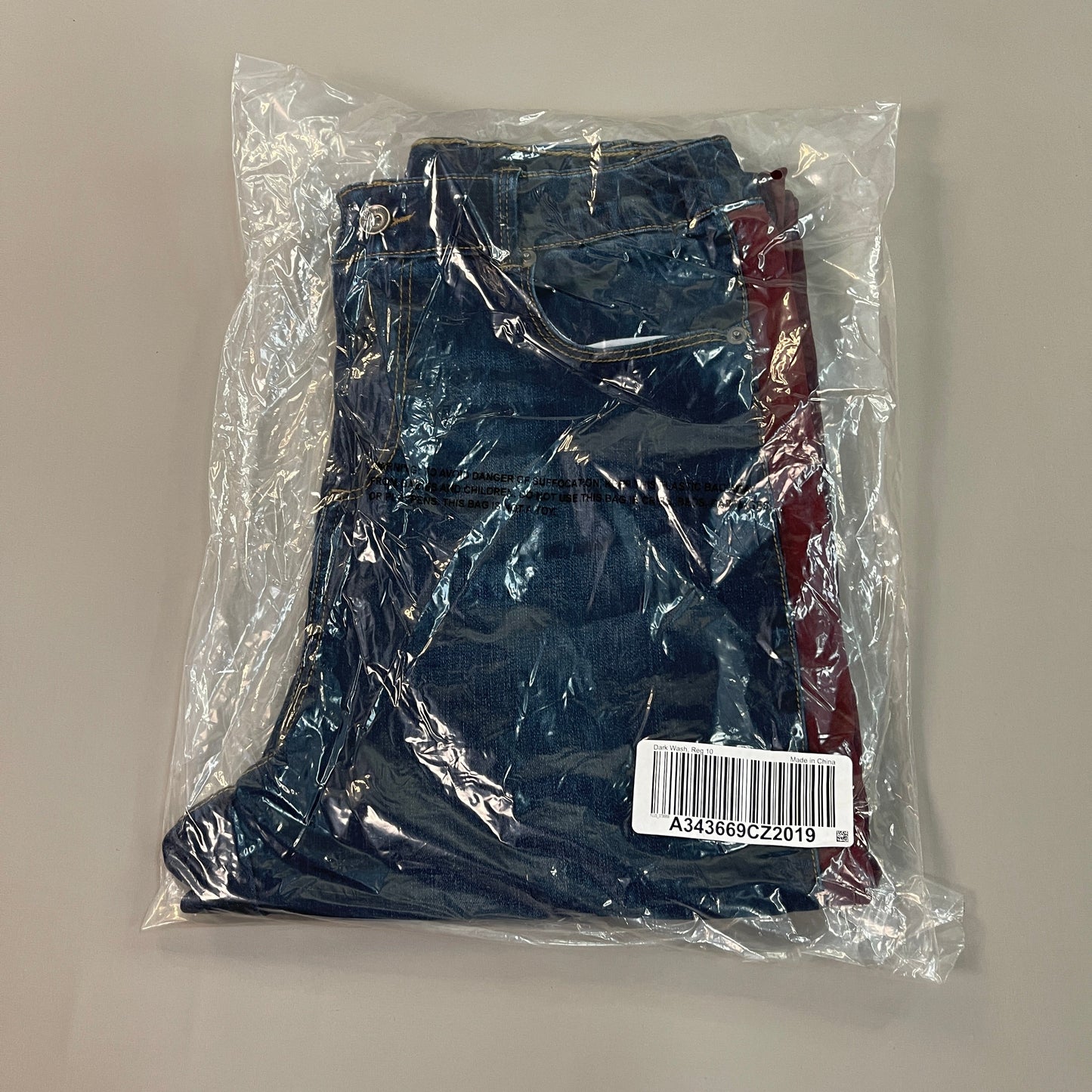 CLINTON KELLY Frayed Hem Jeans Women's Sz 10 Regular Dark Wash, Maroon Striped Side(New)
