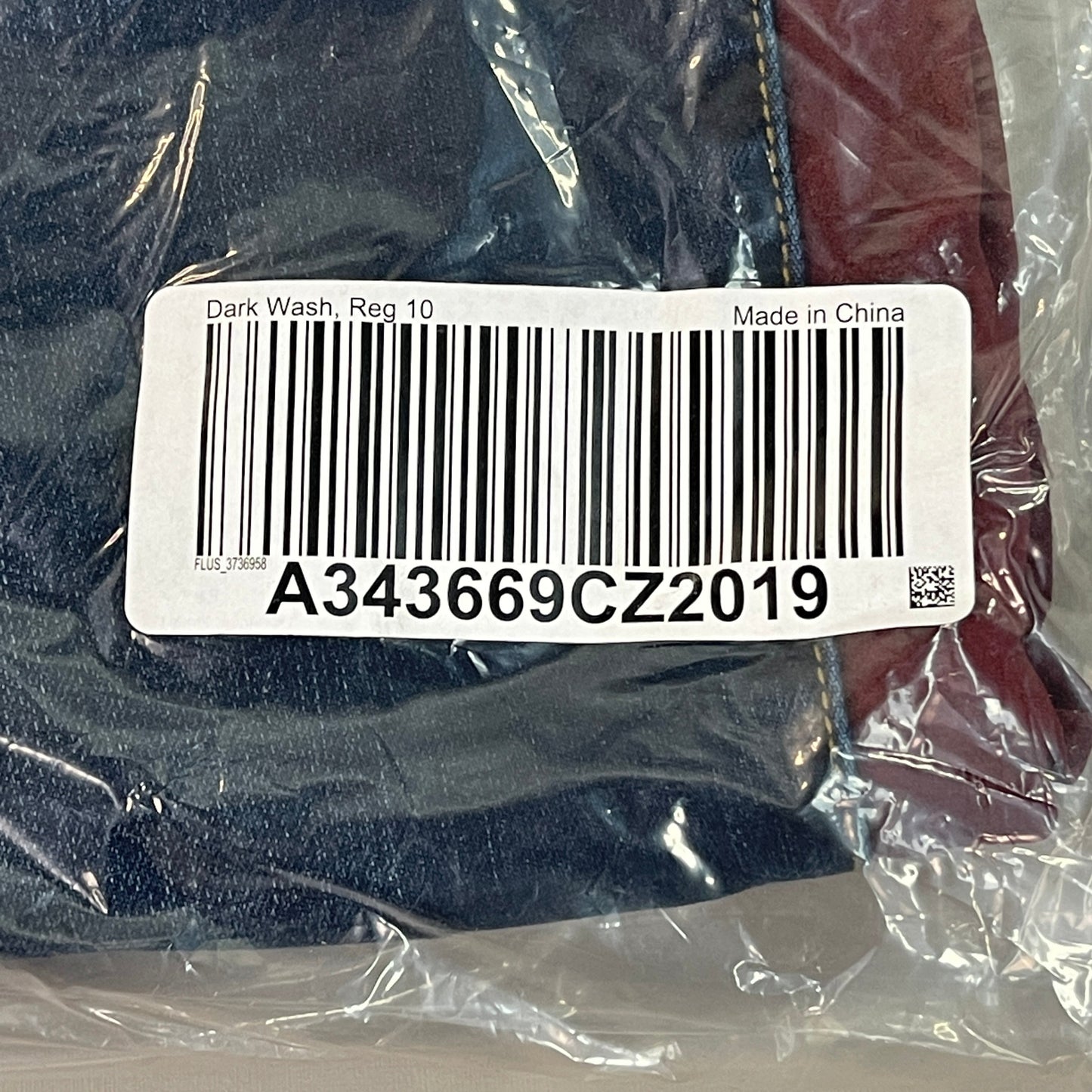 CLINTON KELLY Frayed Hem Jeans Women's Sz 10 Regular Dark Wash, Maroon Striped Side(New)