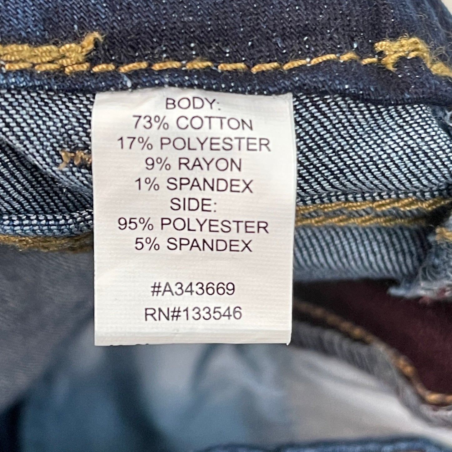 CLINTON KELLY Frayed Hem Jeans Women's Sz 10 Regular Dark Wash, Maroon Striped Side(New)