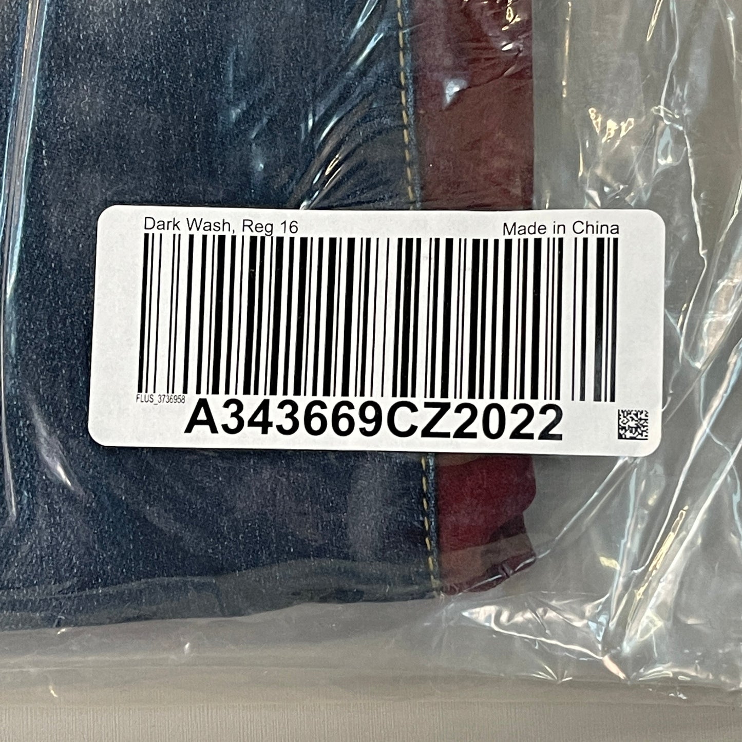 CLINTON KELLY Frayed Hem Jeans Women's Sz 16 Regular Dark Wash W/ Maroon Striped Side (New)