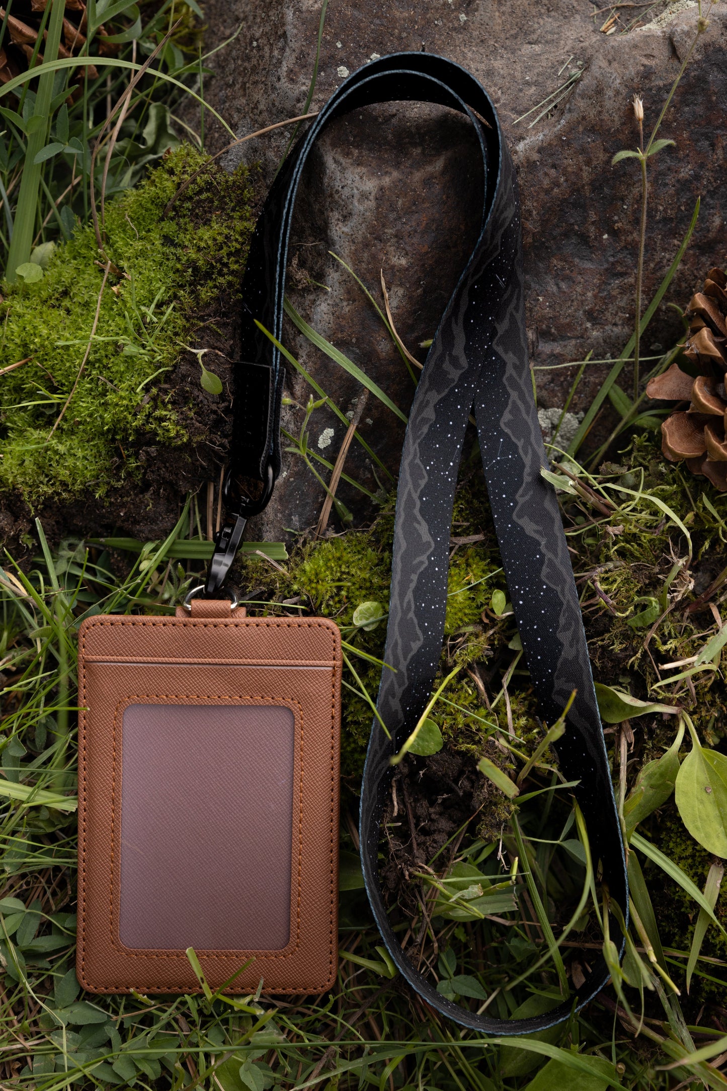 Midnight Mountain Neck Lanyard
