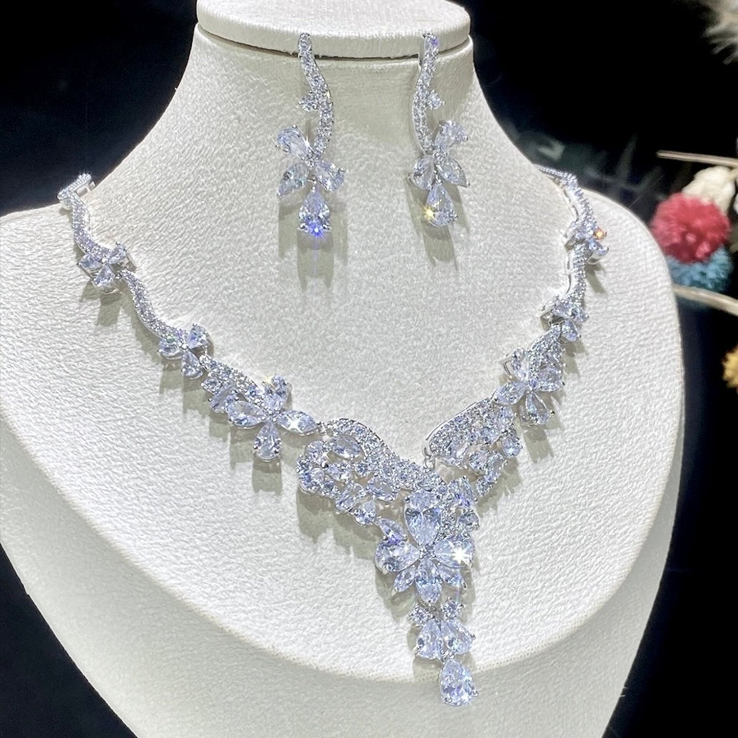 Montserrat - Luxury Cubic Zirconia Bridal Jewelry Set