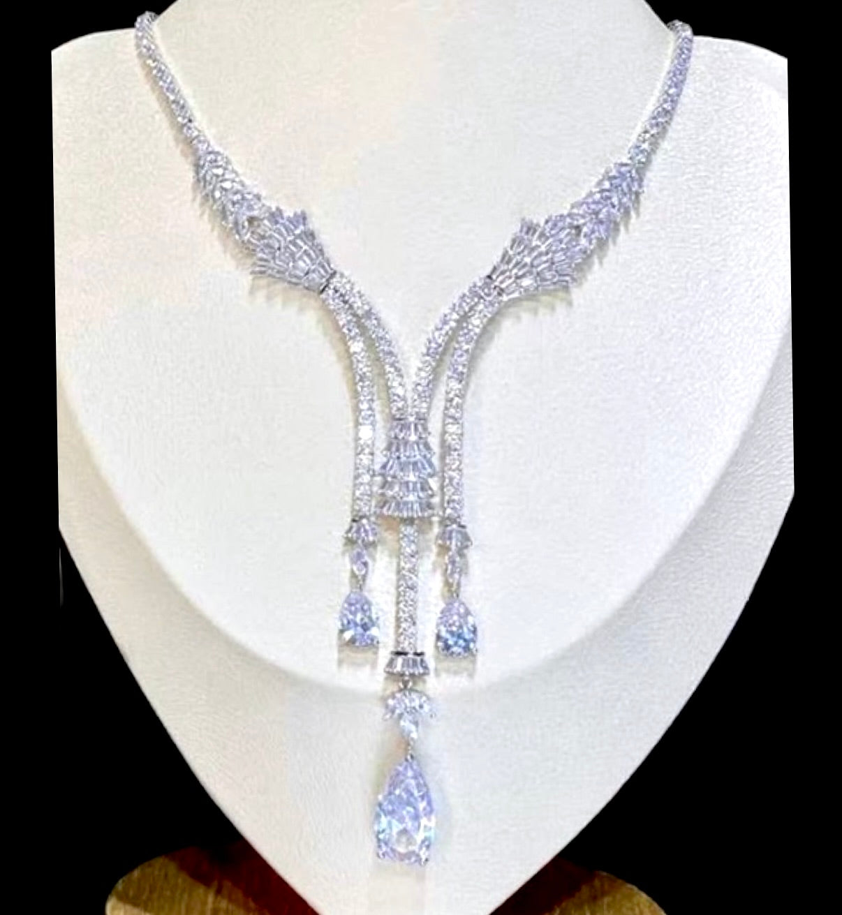 Ithaca - Luxury Silver Cubic Zirconia Bridal Jewelry Set