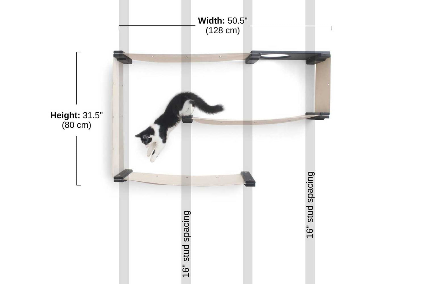 Cat Maze Wall - 3 Tier Cat Tree
