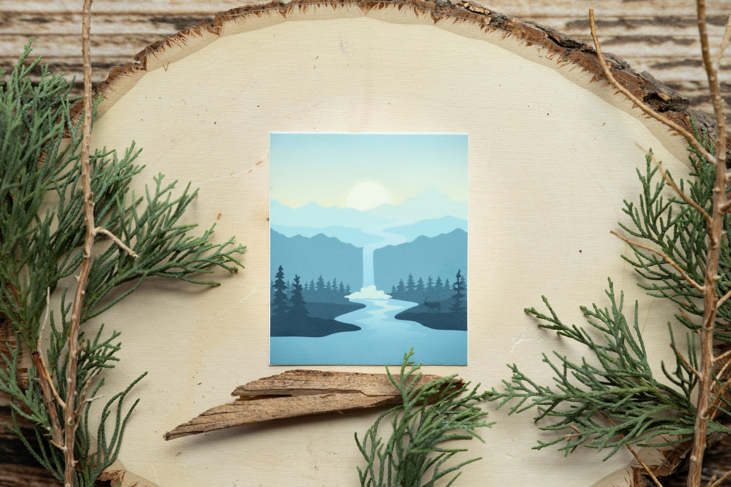 Misty Evening Sticker