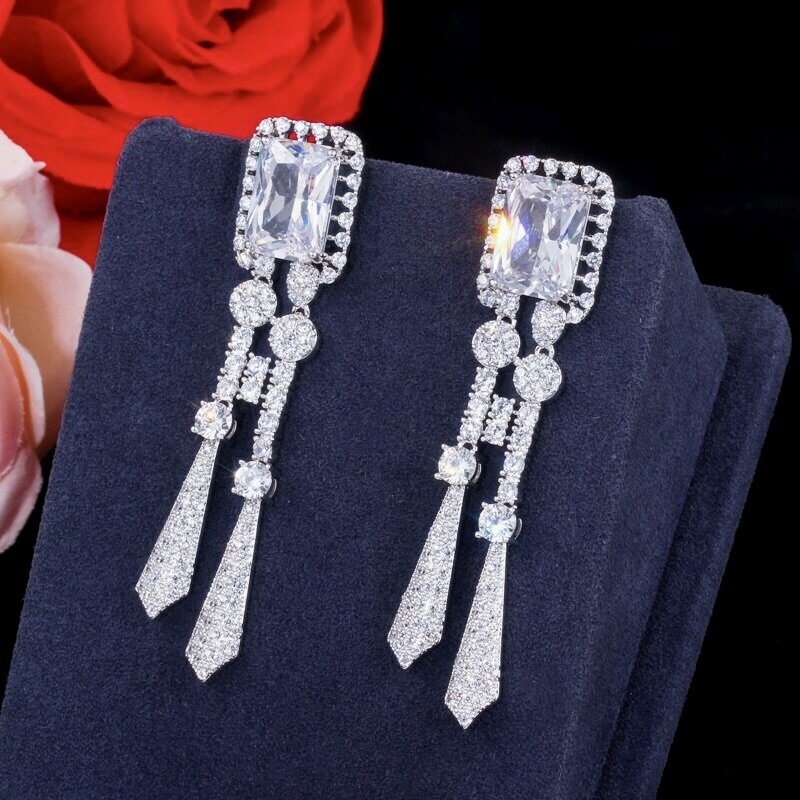 Arissa - Luxury Silver Cubic Zirconia Bridal Jewelry Set