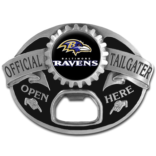 Baltimore Ravens Tailgater Belt Buckle Bottle Opener