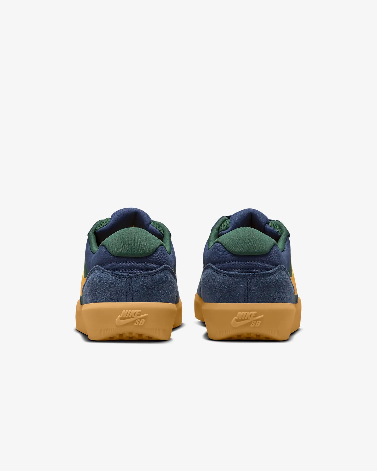 Nike SB Force 58 Midnight Navy Fir Gum Light Brown University Gold Size 10M / 11.5W NEW