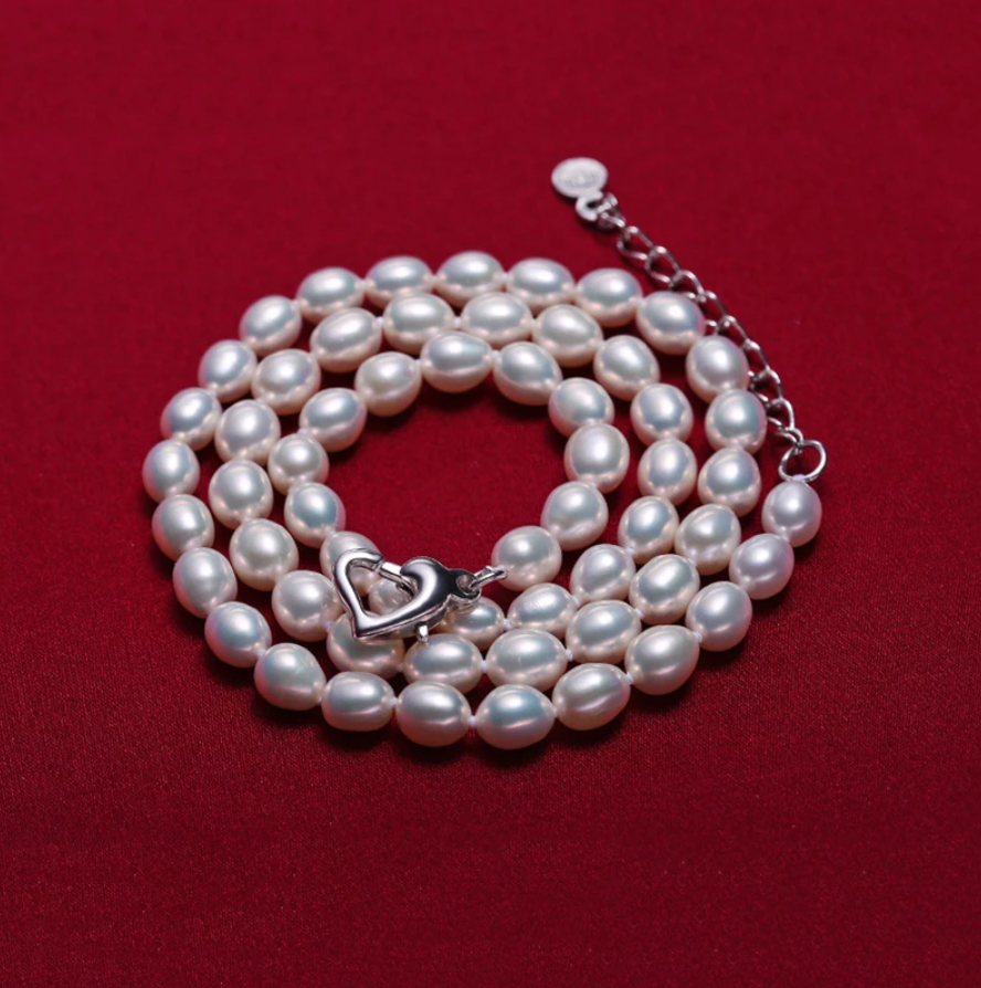 "Maybelle" - Natural Freshwater Pearl 3-Piece Bridal Jewelry Set