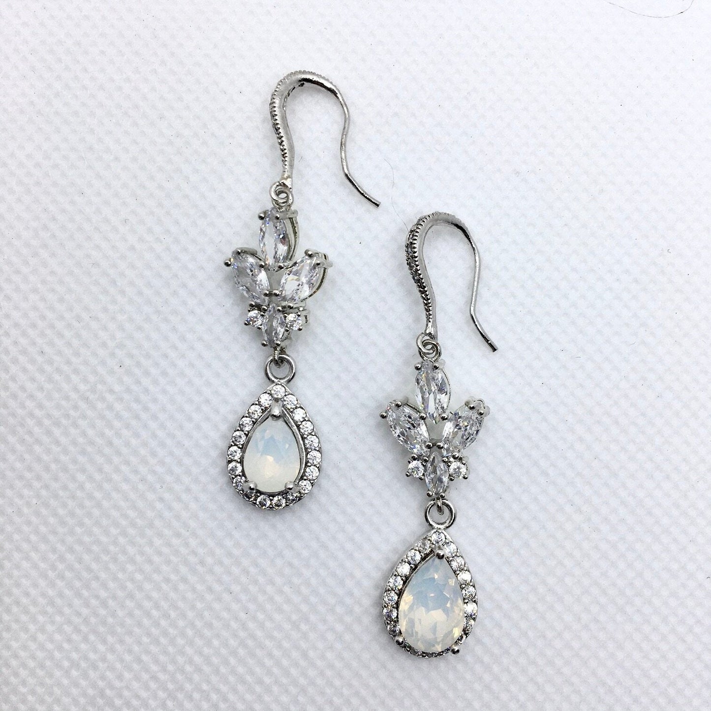 Marielle - Opal Bridal Earrings