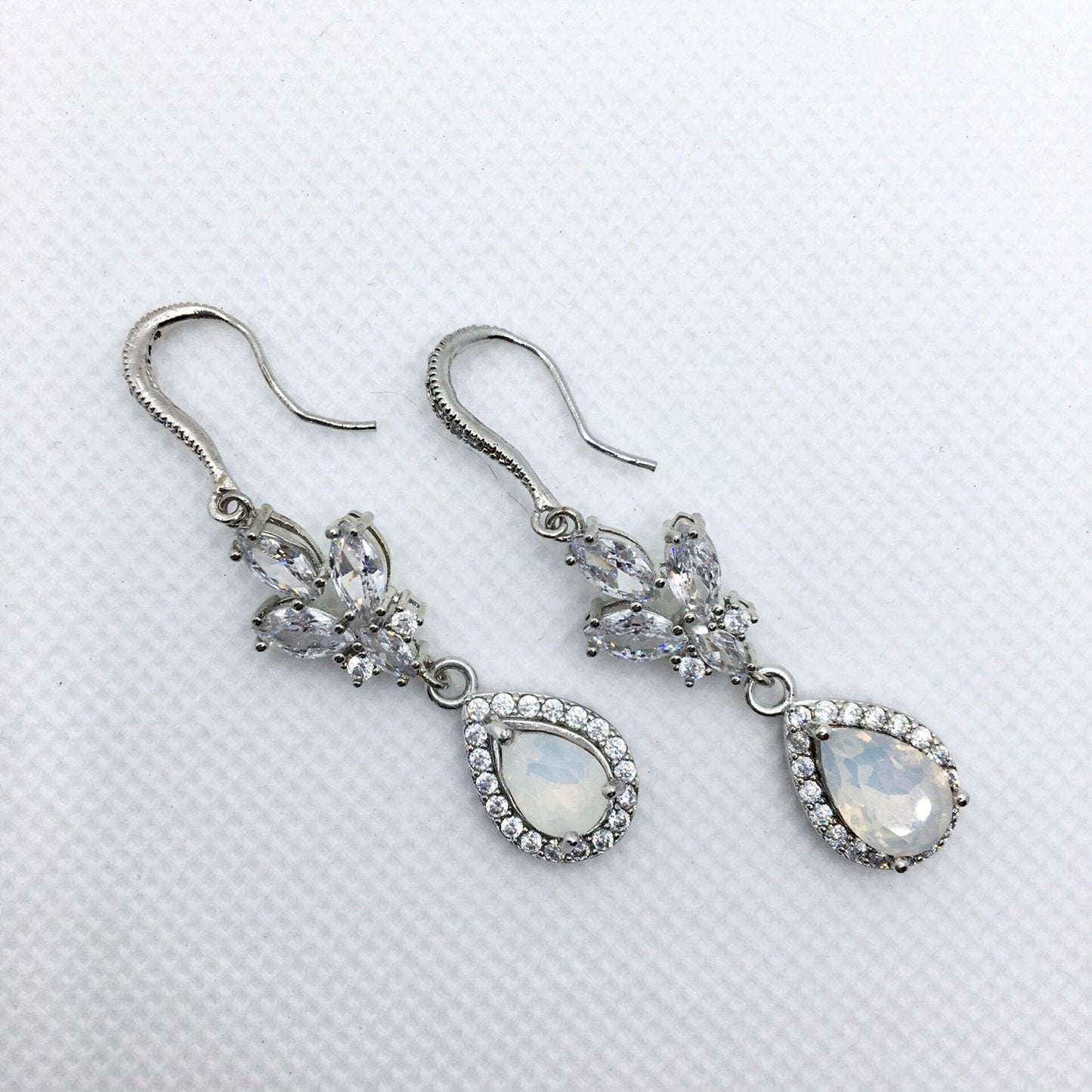 Marielle - Opal Bridal Earrings