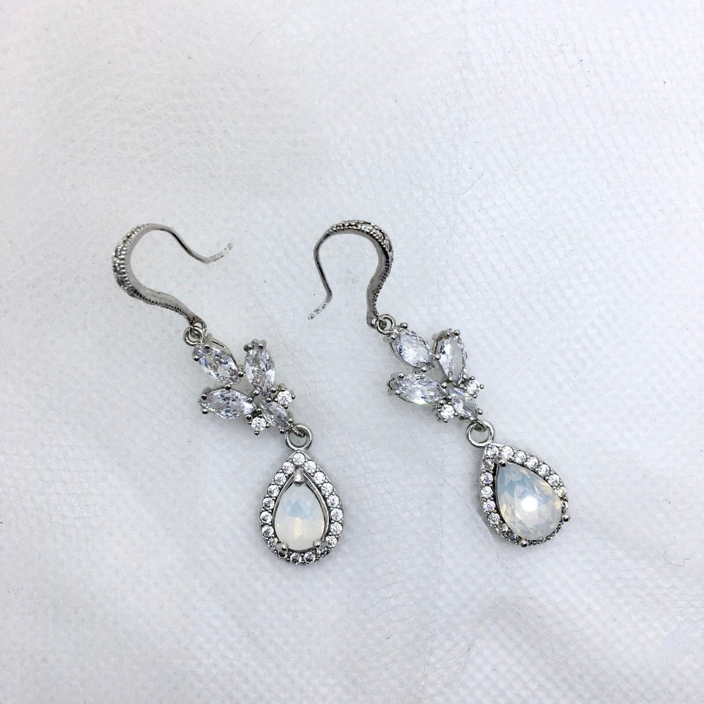 Marielle - Opal Bridal Earrings
