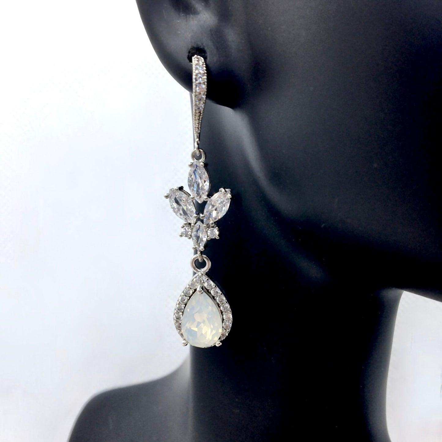 Marielle - Opal Bridal Earrings