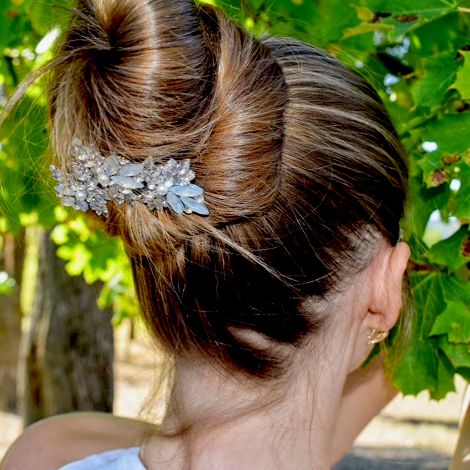 "Serafina" - Opal and Pearl Bridal Hair Comb