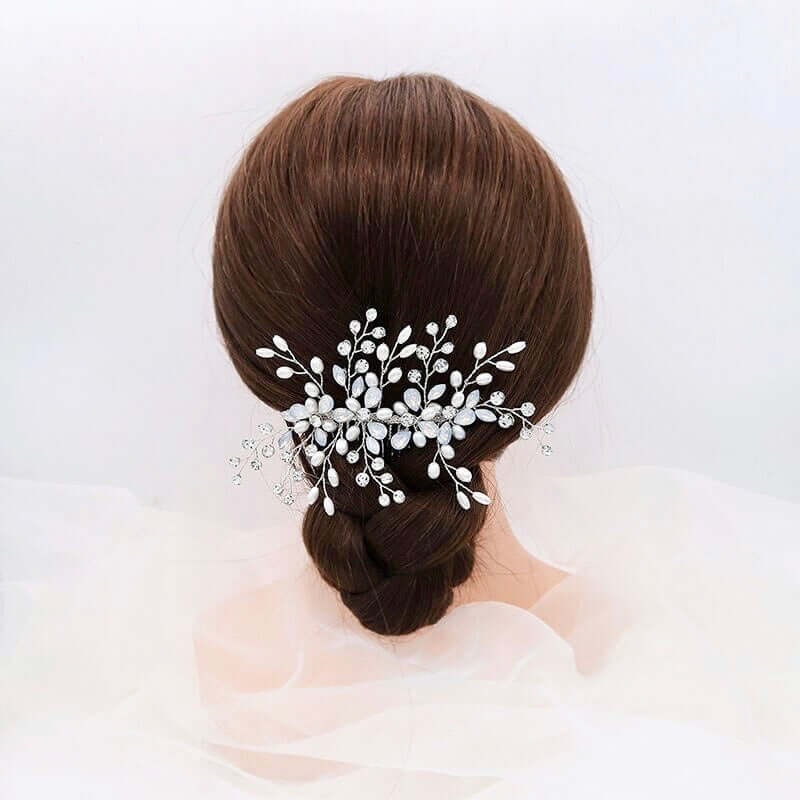 "Acacia" - Opal and Pearl Bridal Hair Comb
