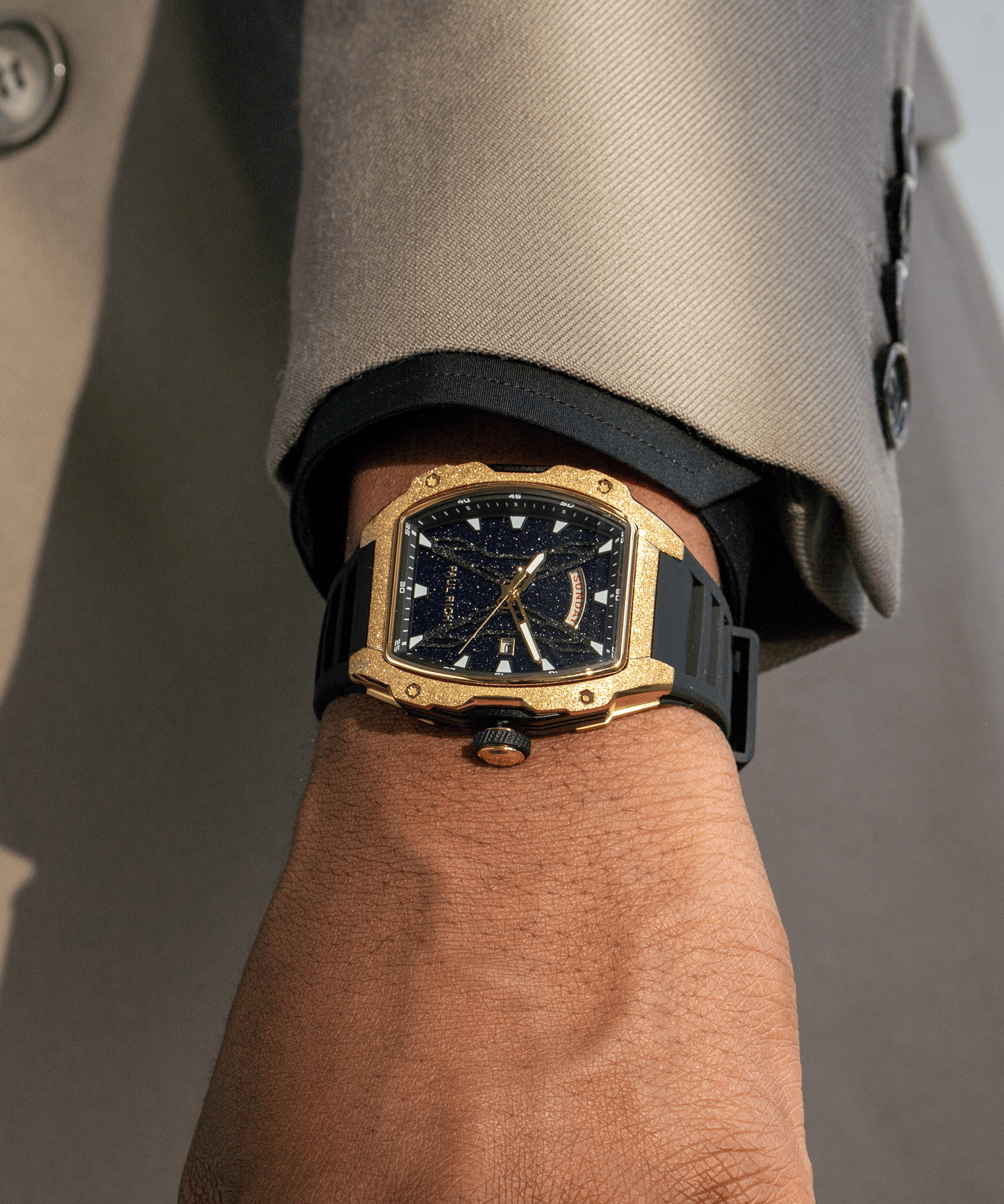 Astro Day & Date Mason Gold
