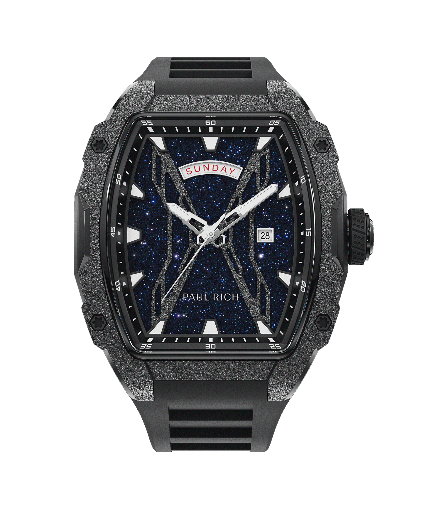 Astro Day & Date Galaxy Black