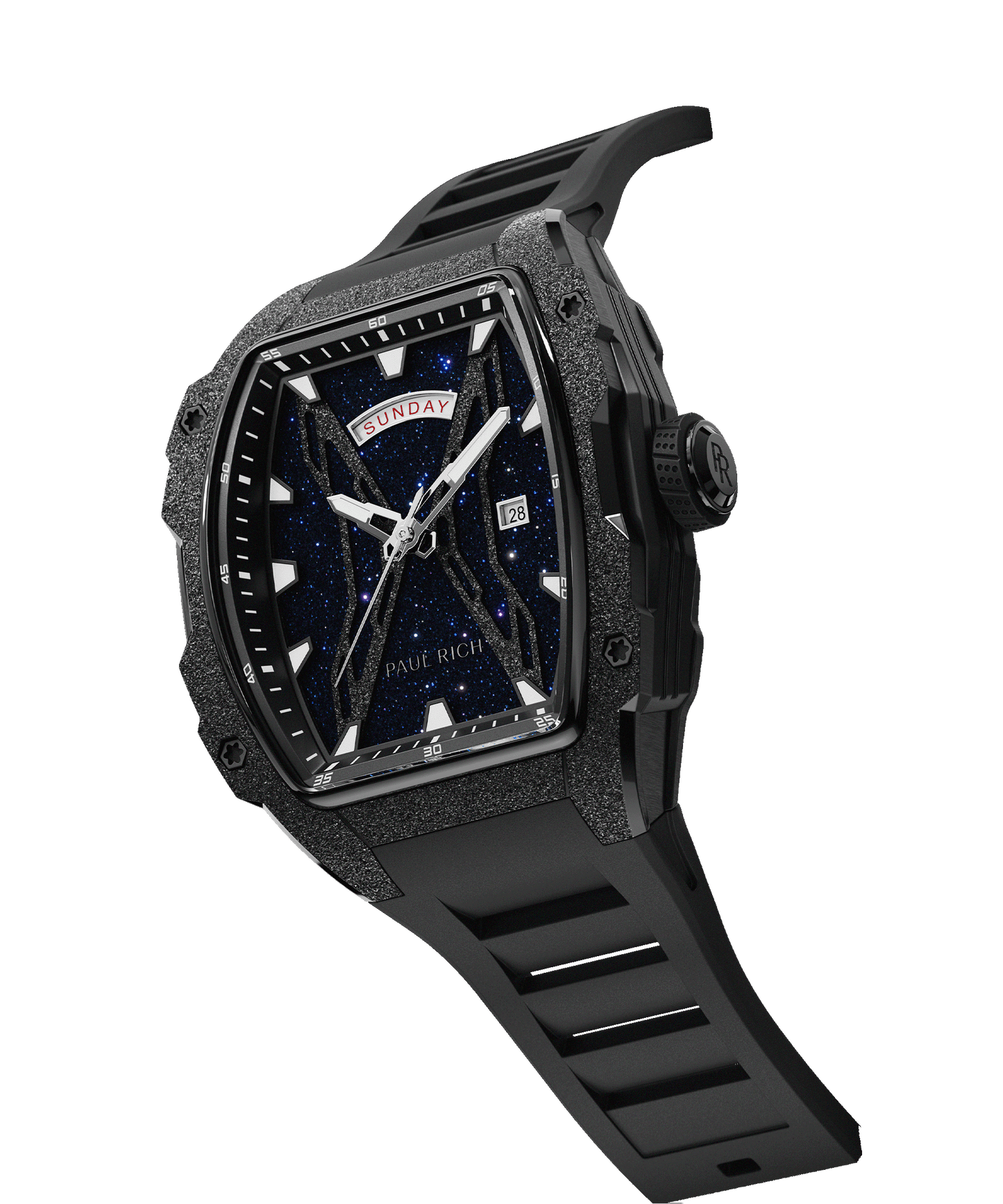 Astro Day & Date Galaxy Black
