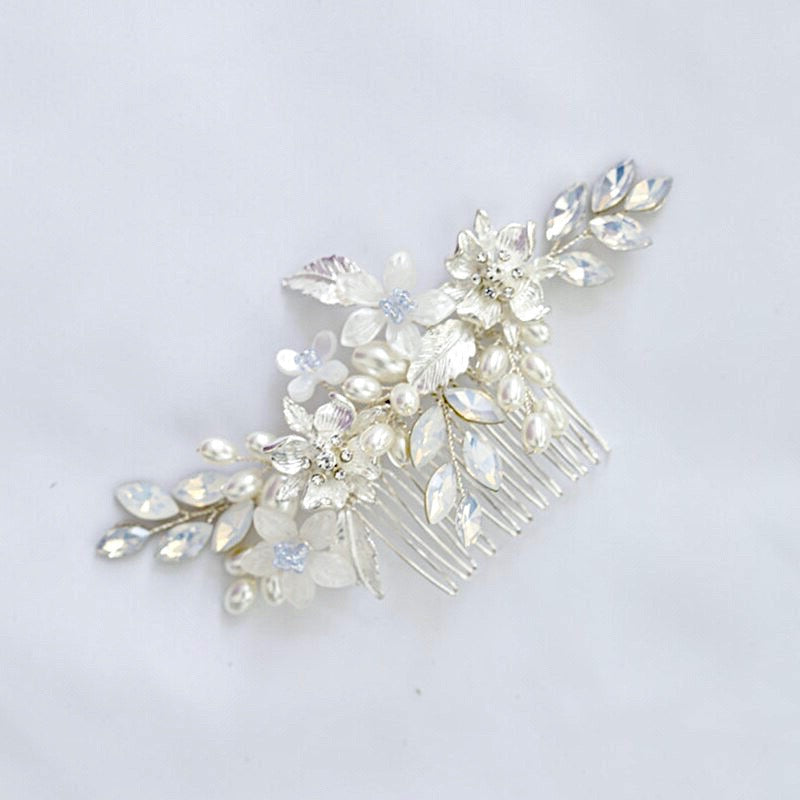 Kelsie - Opal Bridal Hair Comb and Pin Set