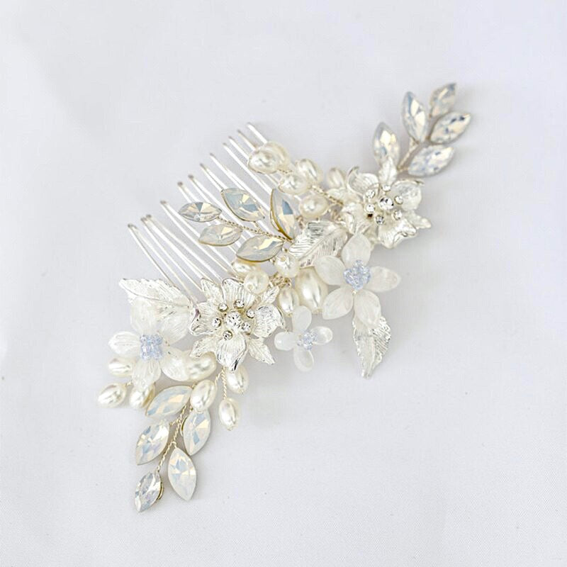 Kelsie - Opal Bridal Hair Comb and Pin Set