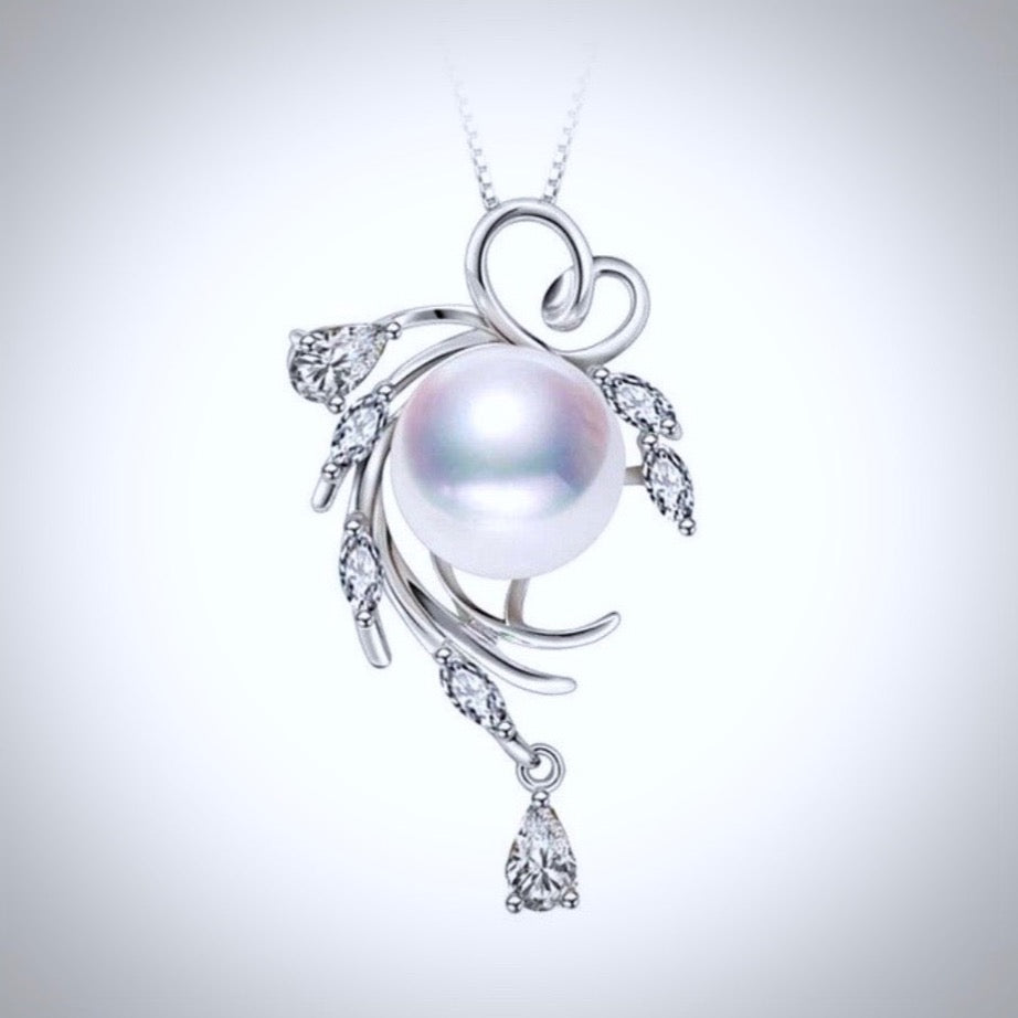"Casablanca" - Freshwater Pearl and Sterling Silver Bridal Necklace