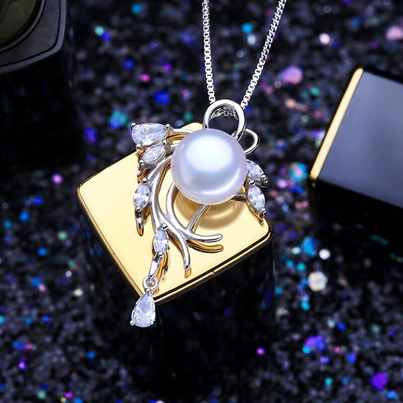 "Casablanca" - Freshwater Pearl and Sterling Silver Bridal Necklace