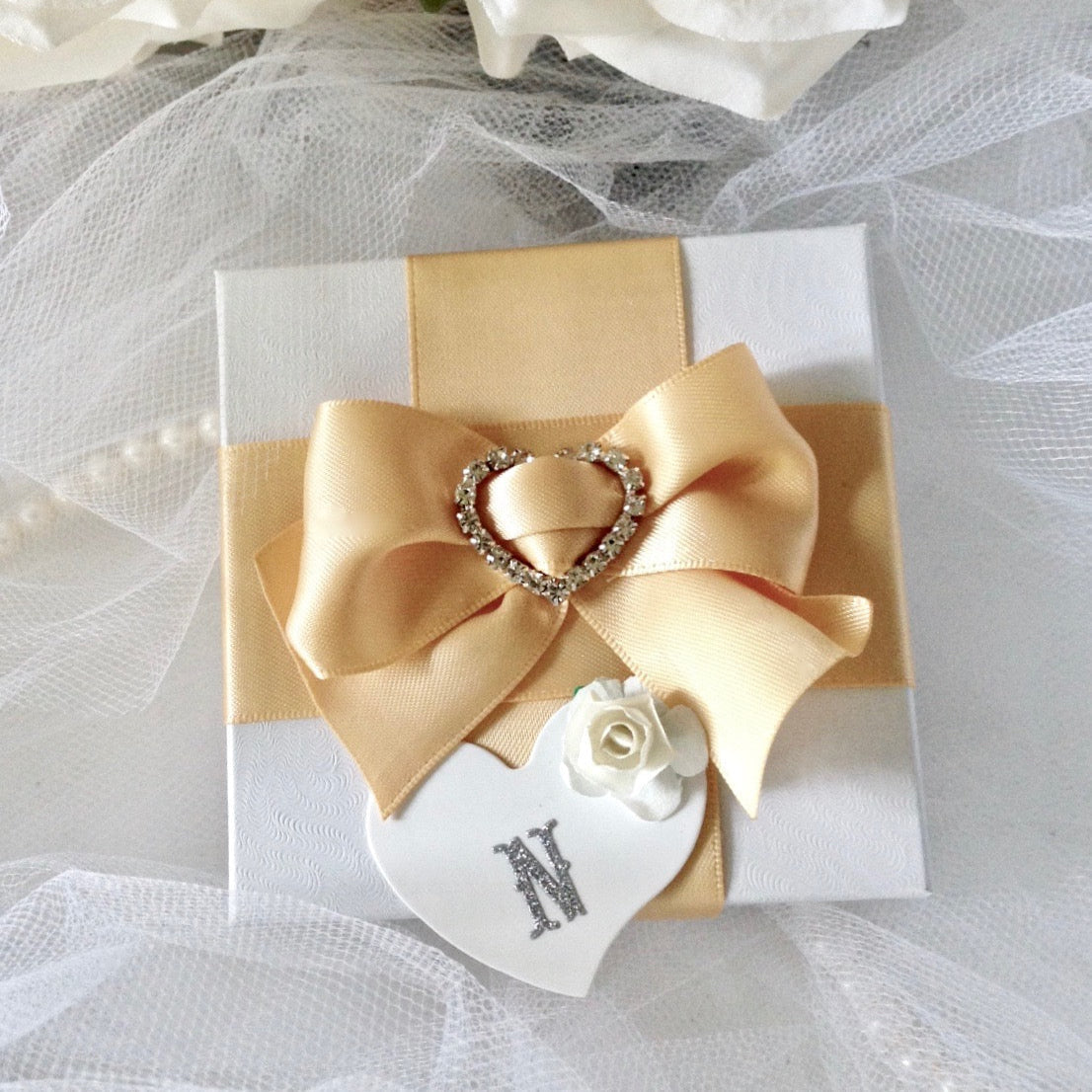 Kim - Pearl and Cubic Zirconia Bridal Earrings