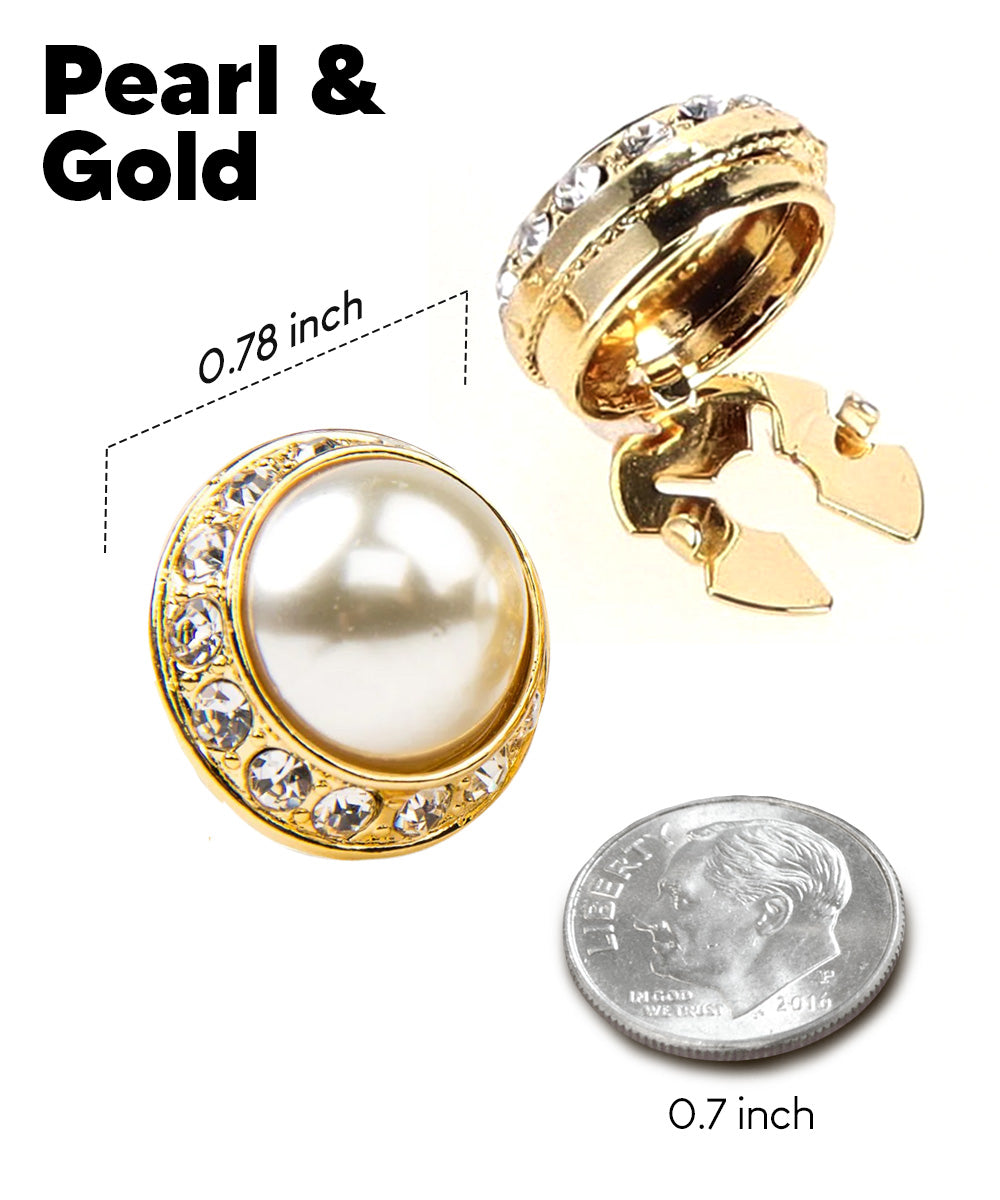 Vittorio Vico Men's Crystal Colorstone Button Cover