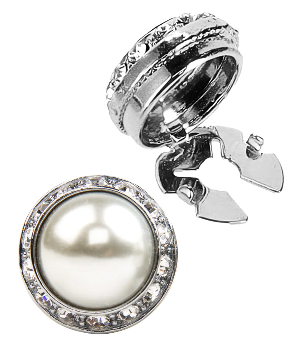 Vittorio Vico Men's Crystal Colorstone Button Cover