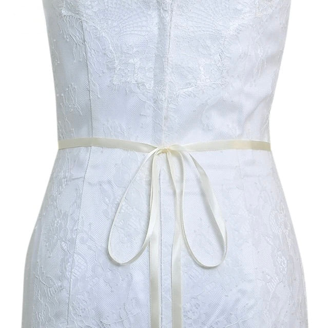 Arya - Pearl and Crystal Bridal Belt - Available in Silver, Rose Gold and Yellow Gold