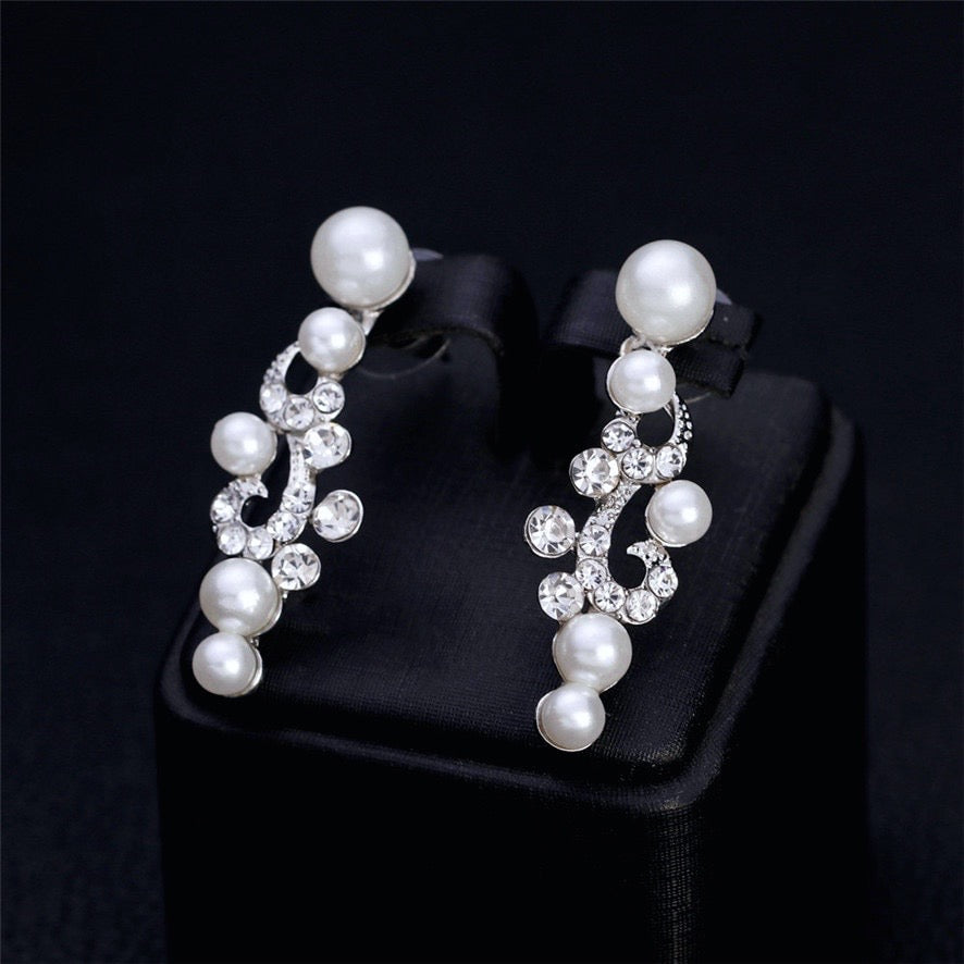 Graciela - Pearl and Crystal Bridal Jewelry Set