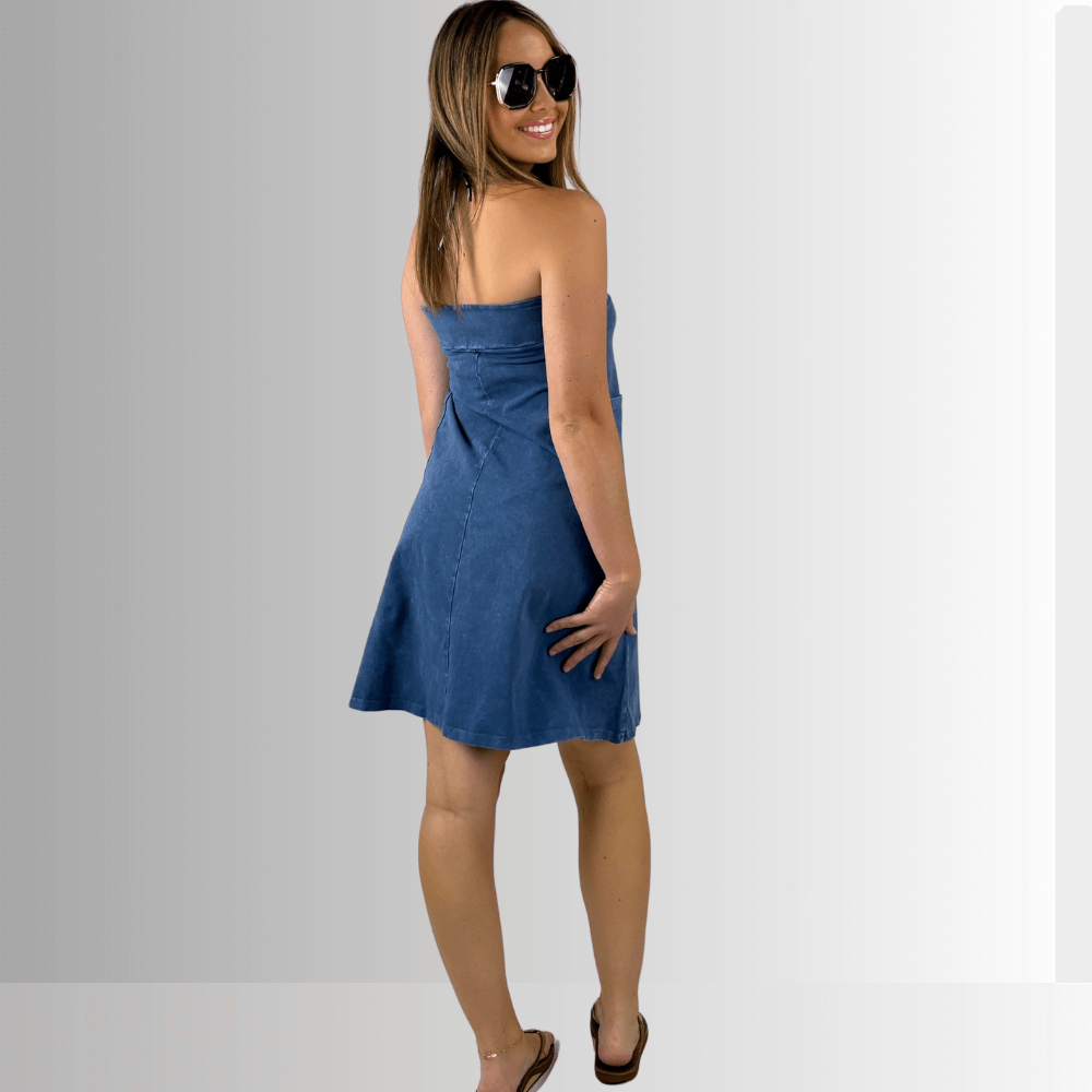 Alyssa Very Versatile Cotton Skirt Light Denim