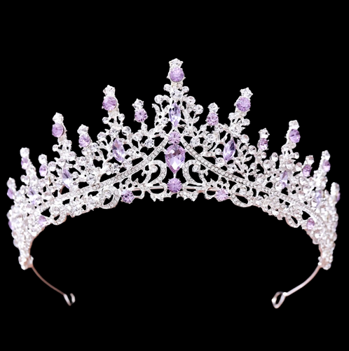 Rosamund - Purple Baroque Bridal Tiara