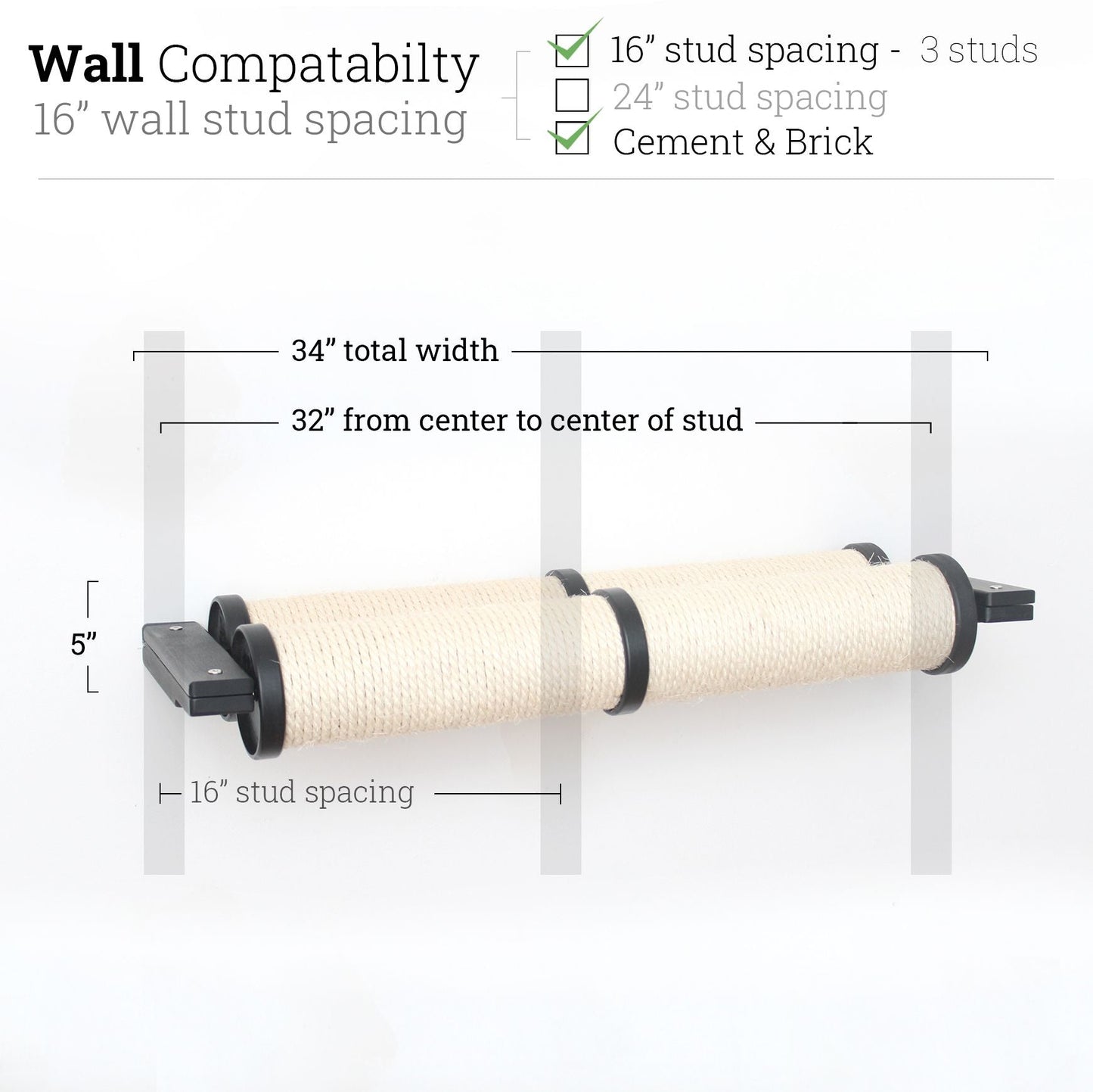 Horizontal Scratching Post for Cats