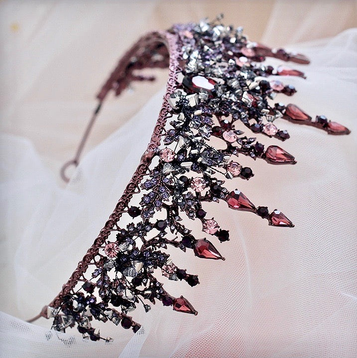 Marquessa - Victorian Gothic Red Bridal Tiara