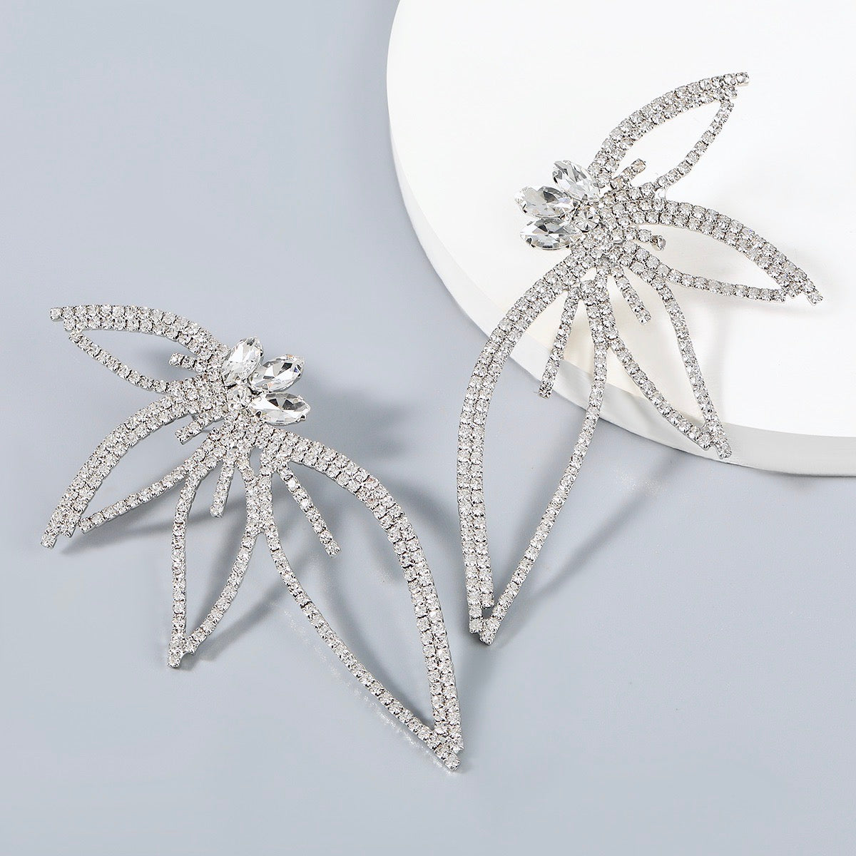 Kalyn - Rhinestone Bridal Earrings
