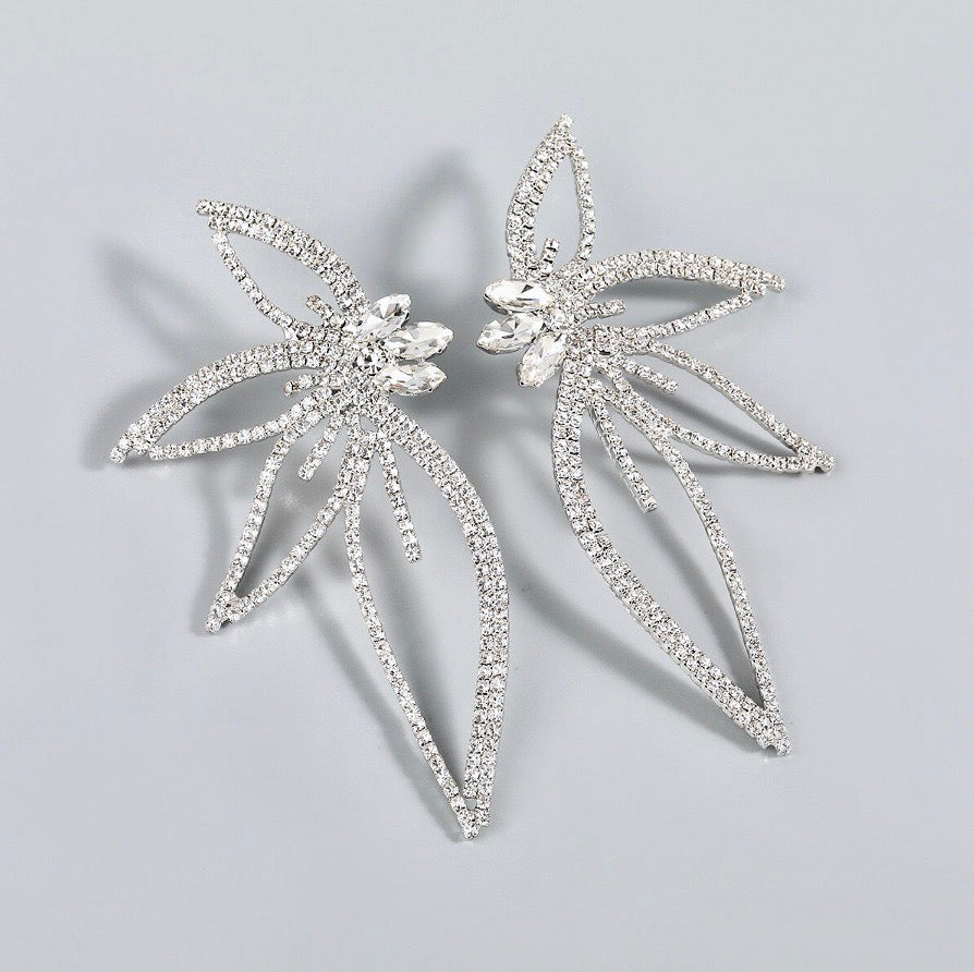 Kalyn - Rhinestone Bridal Earrings