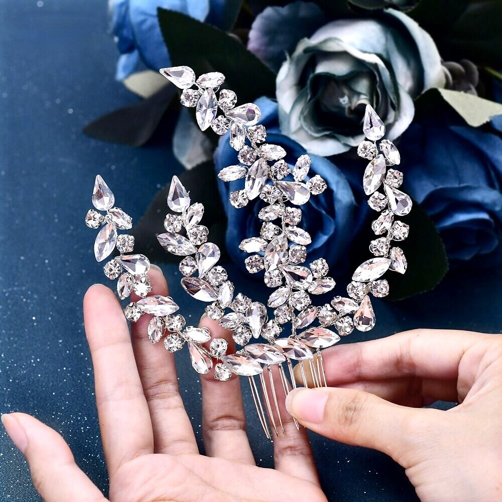 Mirabel - Rhinestone Crystal Bridal Headdress