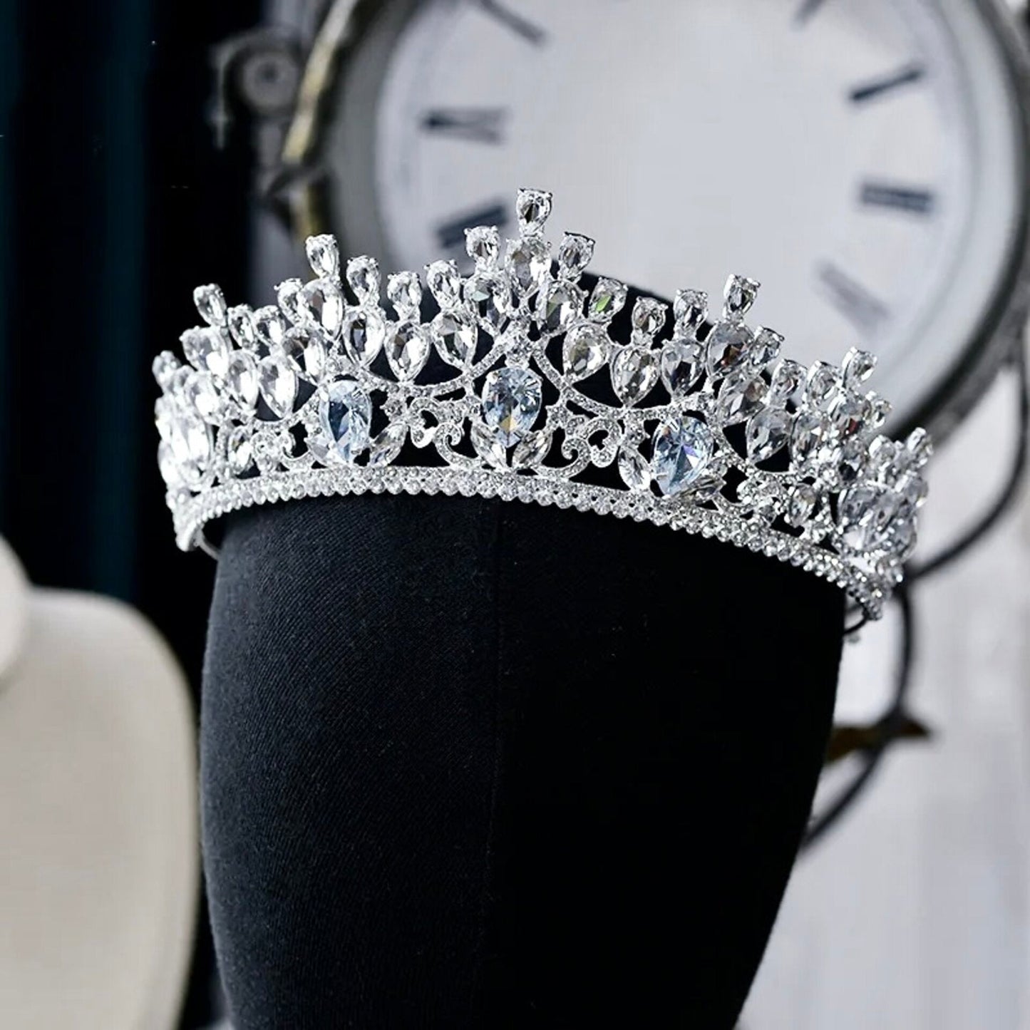Ardyn - Silver Wedding Rhinestone Tiara