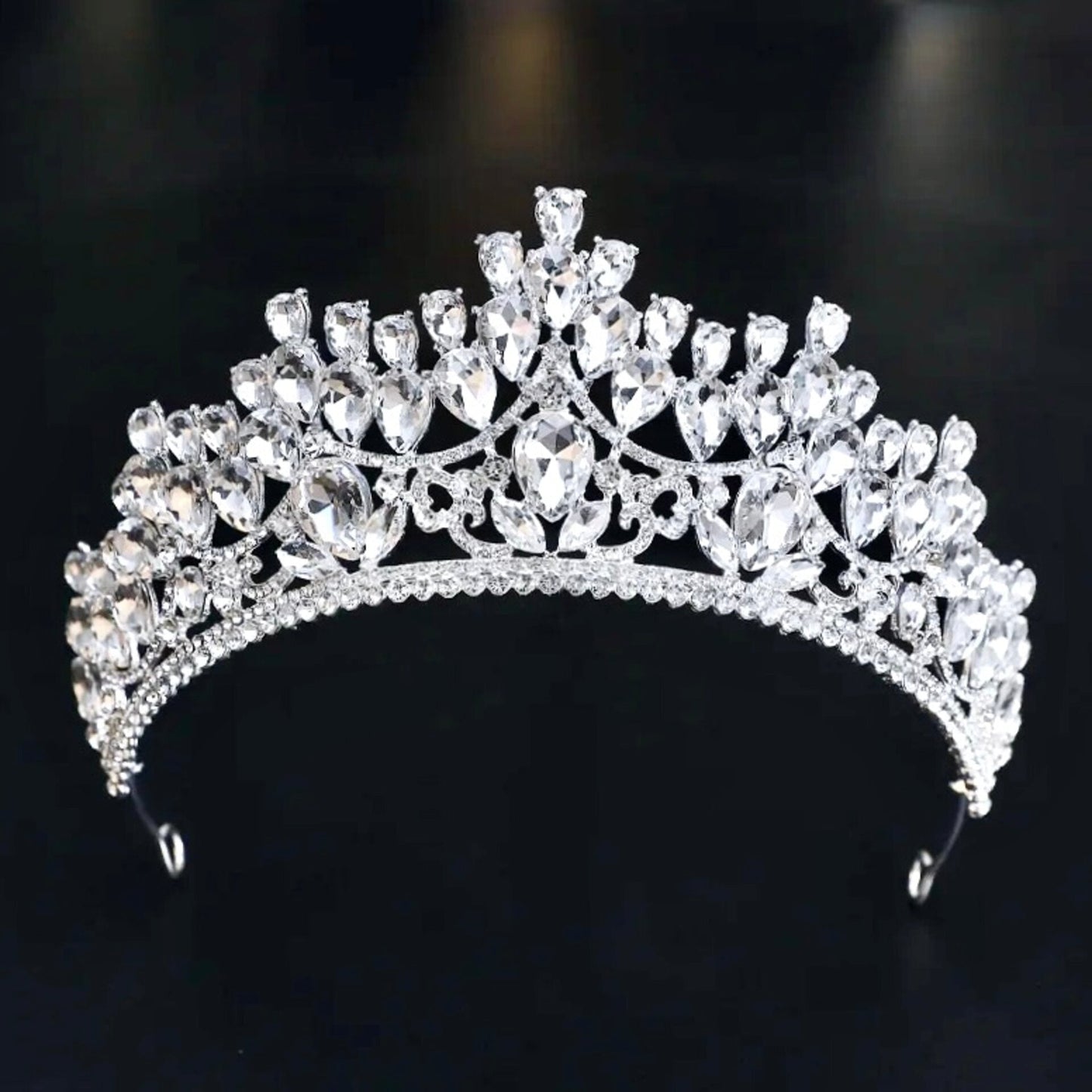 Ardyn - Silver Wedding Rhinestone Tiara