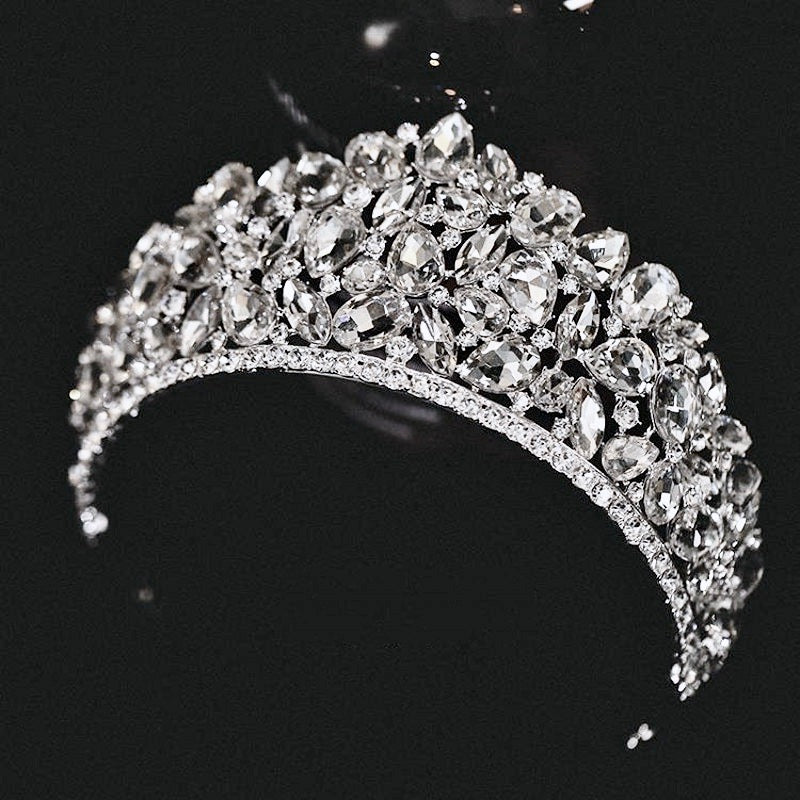 Gentiana - Silver Wedding Rhinestone Tiara