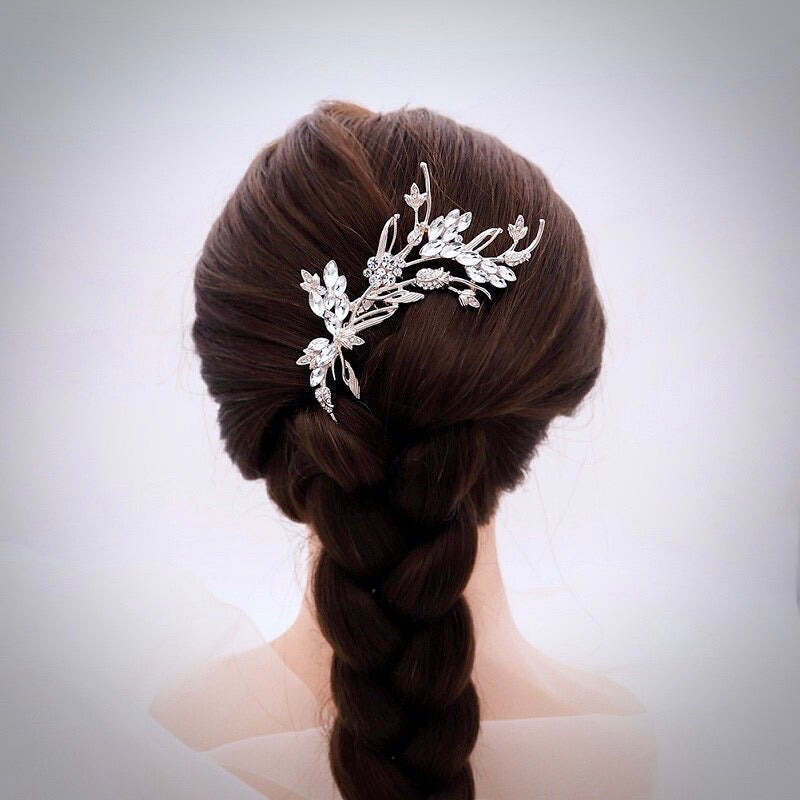 "Fleury" - Rose Gold Bridal Hair Comb