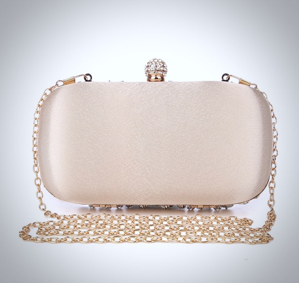 Greta - Champagne Bridal Handbag Clutch